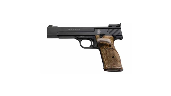 S&W M41 Handgun .22 LR 10rd Magazine 5.5" Barrel Adj Sight Wood Grips