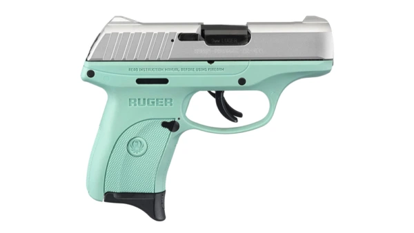 Ruger EC9s 9mm Luger 7rd Magazine 3.12" Barrel Turquoise Grip