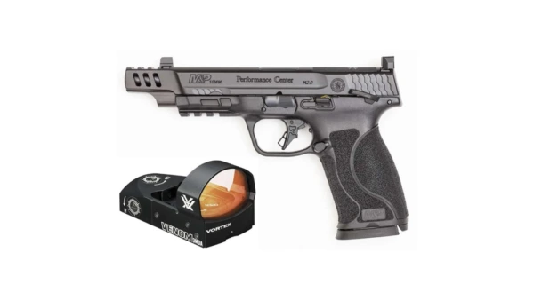 Smith & Wesson M&P M2.0 Performance Center Handgun 10mm 15rd Magazines (2) 5.6" Ported Barrel Black with Vortex Venom Red Dot