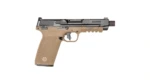 S&W M&P Handgun 5.7x28mm 22rd Magazines (2) 5" Threaded Barrel FDE Optic Ready No Manual Safety