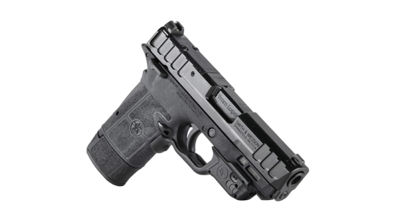 S&W Equalizer w/CT Laserguard Handgun 9mm Luger 1013&15rd Magazines 3.67" Barrel Thumb Safety Black