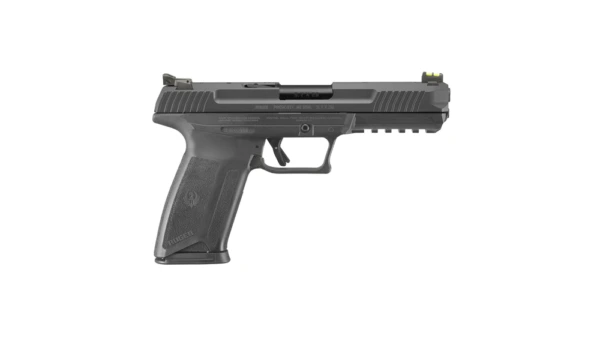 Ruger 57 Pro Model Handgun 5.72x28mm 20rd Magazine 4.94" Barrel Black Fiber Optic Sights