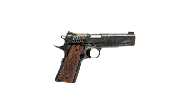 Standard Mfg 1911 Handgun 45 ACP 8rd Magazine 5" Barrel Case Colored with Factory #1 Engraving