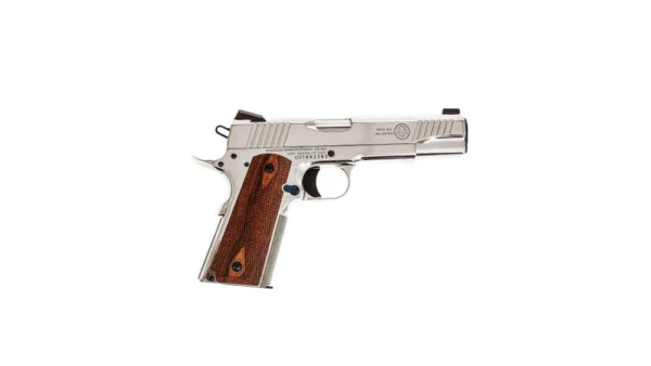 Standard Manufacturing 1911 Nickel Handgun .45 ACP 8rd Magazine 5" Barrel