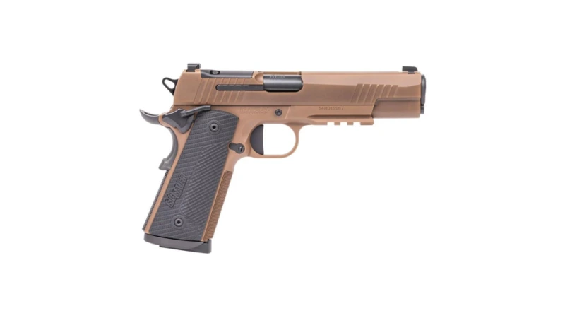 Sig Sauer 1911 X-Series Full Size Handgun .45 Auto 8rd Magazine(2) 5" Barrel Coyote Tan PVD