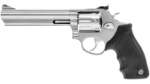 Taurus 66 Handgun .357 Mag 7rd Capacity 6" Barrel Stainless Finish Hogue Lamo Grip