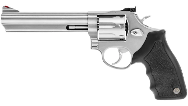Taurus 66 Handgun .357 Mag 7rd Capacity 6" Barrel Stainless Finish Hogue Lamo Grip