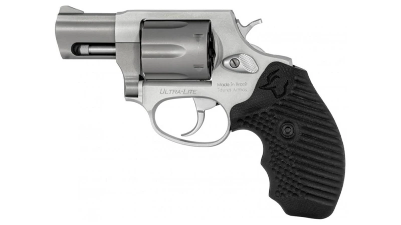 Taurus 856 Ultra Lite Handgun .38 Spl(+P) 6rd Capacity 2" Barrel Stainless Frame VZ BLack Operator II Grip