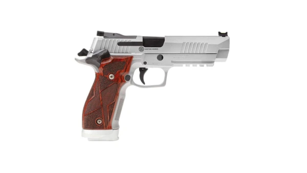 Sig Sauer P226 XFive Handgun 9mm Luger 10rd Magazines (3) 5" Barrel Silver with Brown Grips
