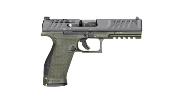 Walther PDP Full Size Handgun 9mm 18/rd 4.5" Barrel Two-Tone Green Optic Ready