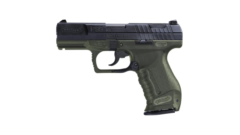 Walther P99 AS Final Edition Handgun 9mm Luger 10rd Magazine(2) 4" Barrel White Dot Sights