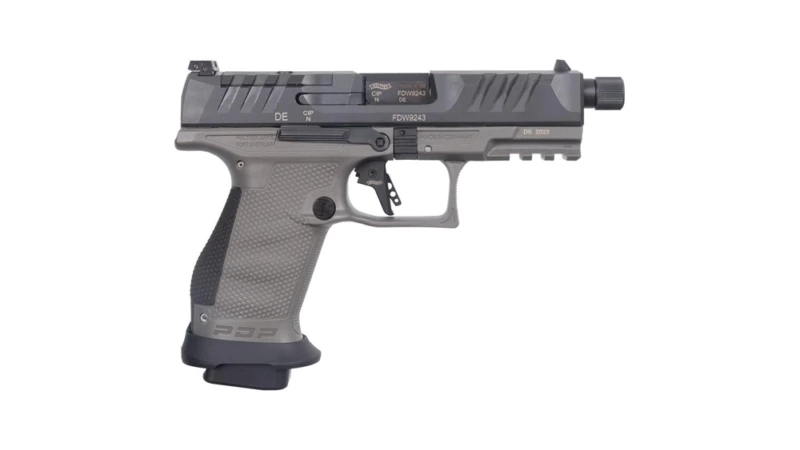 Walther PDP Compact Handgun 9mm Luger 18rd Magazines (3) 4.6" Barrel Tungsten Grey Optic Ready