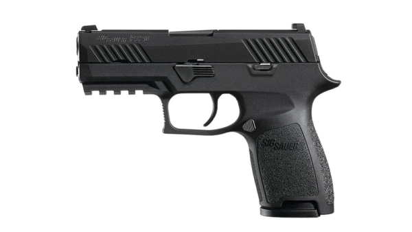 Sig P320 Compact 45ACP 3.9" 9rd Black Nitron Night Sights