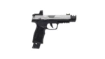 Sig Sauer P322 Compact Handgun .22 LR 20rd (1) & 25rd (1) Magazines 4" Barrel Silver Slide with Black Frame and RomeoZero Elite Red Dot