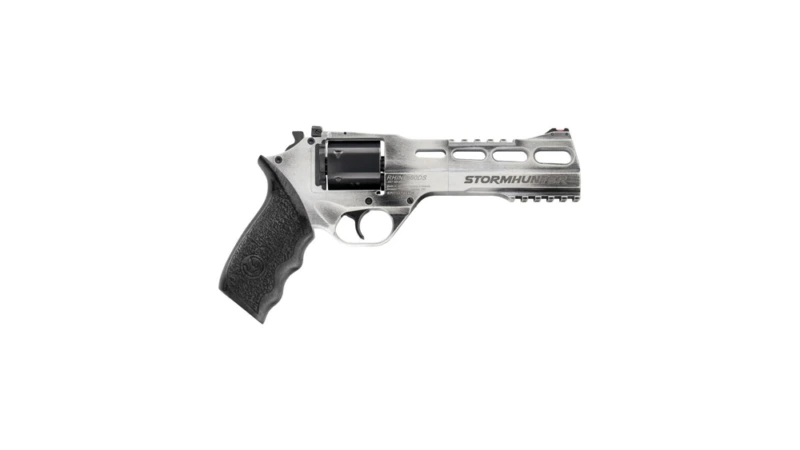 Chiappa Rhino Revolver 60DS Stormhunter Handgun .357 Mag 6rd Capacity 6" Barrel White Silver with Black Grip