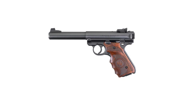 Ruger MK IV Target Handgun .22 LR 10rd Magazines(2) 5.5" Barrel Wood Grips