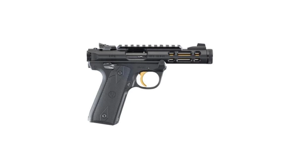 Ruger MK IV 22/45 Lite .22LR 10rd Magazine 4.4" Black Barrel with 1911 style Checkered Grips
