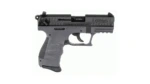 Walther P22 Handgun .22 LR 10rd Magazine 3.42" Barrel Tungsten Grey with Black Slide
