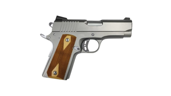Rock Island Armory Rock 1911 Standard CS Handgun 9mm Luger 8rd Magazine 3.6" Barrel Stainless Steel with Wood Grip