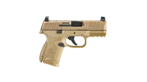 FN 509 Compact MRD Handgun 9mm Luger 10rd Magazines (2) 3.7" Barrel FDE NMS