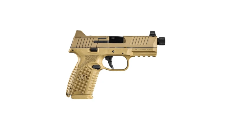 FN 509 Midsize Tactical Handgun 9mm Luger 15rd & 24rd Magazines (2) 4.5" Threaded Barrel FDE NMS