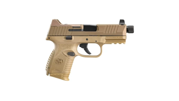 FN 509 Compact Tactical Handgun 9mm Luger 10rd Magazines (2) 4.32" Barrel FDE