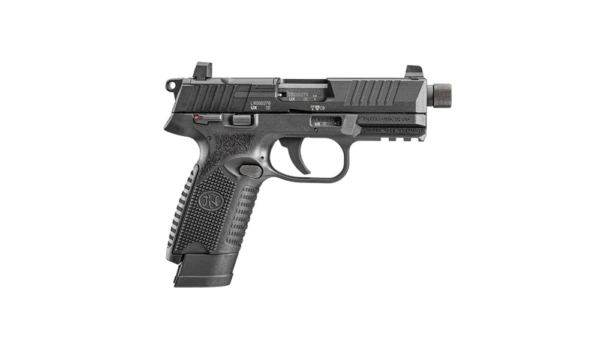 FN USA 502 Tactical Handgun .22 LR 10rd & 15rd Magazines (2) 4.6" Threaded Barrel Black