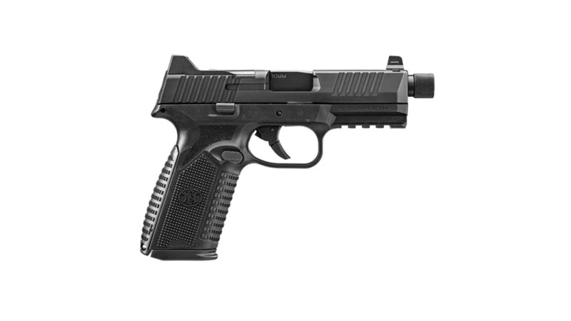 FN 510 Tactical Handgun 10mm 10rd Magazines (2) 4.71" Threaded Barrel Black NMS Night Sights