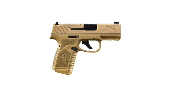 FN Reflex MRD Handgun 9mm Luger 11rd & 15rd Magazines (2) 3.3" Barrel FDE NMS