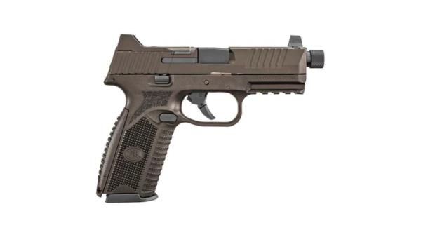 FN 509 Tactical Handgun 9mm Luger 17rd (1) and 24rd (4) Magazines 4.5" Barrel Midnight Bronze NMS
