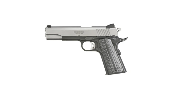 Ruger Lightweight SR1911 Handgun .45 Auto 7rd/8rd Magazines 5" Barrel Stainless/Black Two-Tone