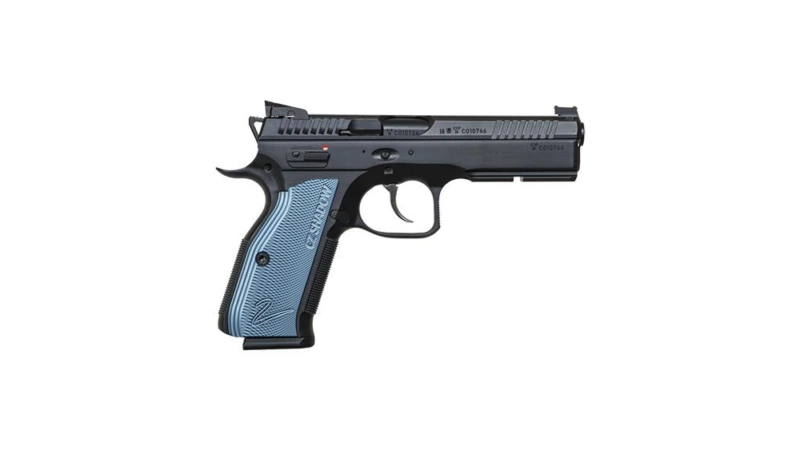CZ SHADOW 2 cal. 9mm black polycoat blue grips 3x 17rd mags