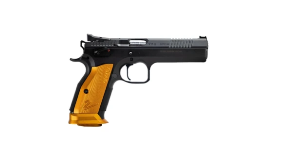 CZ USA TS 2 Orange Handgun 9mm Luger 20rd Magazine 5.2" Barrel Black with Orange Grip