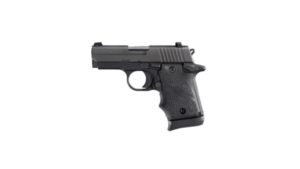 Sig P938 9mm 3" 7rd Black Nitron Night Sights Black Rubber Grips