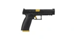 CZ USA P-10 F Competition-Ready Handgun 9mm Luger 19rd Magazine 5" Barrel Black with Gold Optic Ready Fiber Optic Front