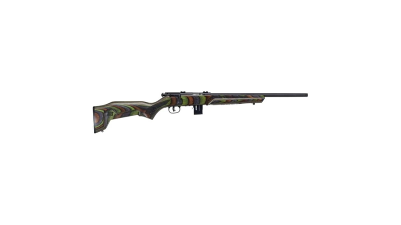 Savage Arms 93R17 Minimalist Green Rifle 17 HMR 10/rd Magazine 18" Barrel Green Wood