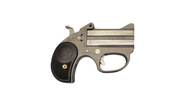 Bond Arms Stinger RS Handgun 22LR 2/rd 3" Barrel Silver with Black Grips