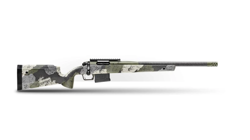 Springfield 2020 Waypoint Rifle 6mm Creedmoor 5rd Magazine 20" Carbon Fiber Barrel Evergreen Camo Stock