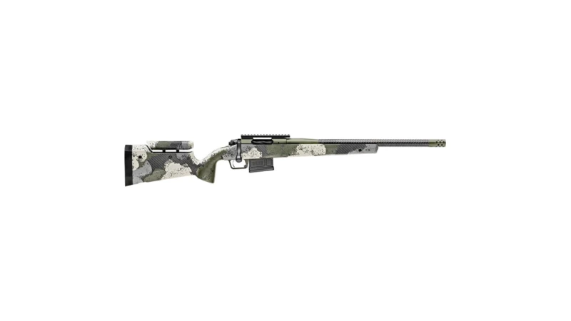 Springfield Armory Model 2020 Waypoint Rifle 7mm Rem Mag 3rd Magazine 24" 5/8x24 Threaded Barrel Evergreen Camo with Adjustable Stock