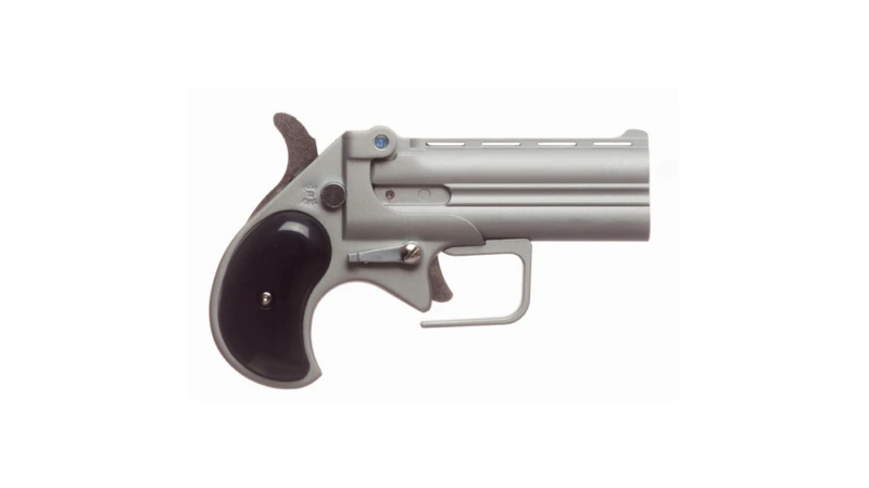 Old West Firearms Derringer Big Bore Handgun .38 Spl 2rd Capacity 3.5" Barrel Satin with Black Grips