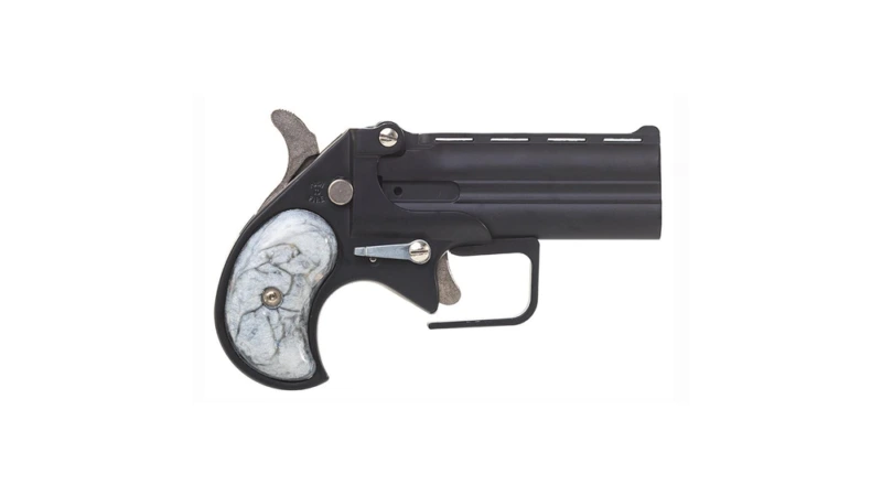 Old West Firearms Big Bore Handgun with Guardian Package 9mm Luger 2rd Capacity 3.5" Barrel Black with Pearl Grips