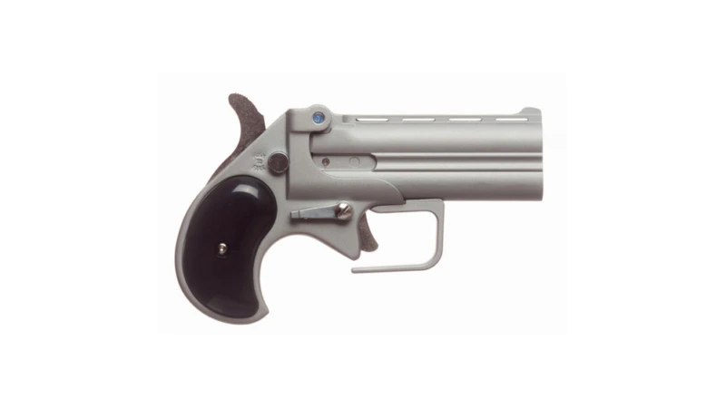 Old West Firearms Big Bore Derringer Handgun 9mm Luger 2rd Capacity 3.5" Barrel Satin with Black Grips
