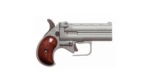BBG9SR_1 Old West Firearms Big Bore Derringer Handgun 9mm Luger 2rd Capacity 3.5" Barrel Satin with Rosewood Grips
