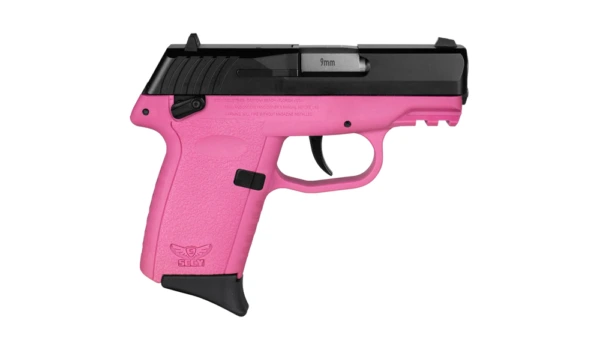 SCCY CPX-1 Handgun 9mm Luger 10rd Magazine 3.1" Barrel External Safety Only Black Slide/Pink Frame