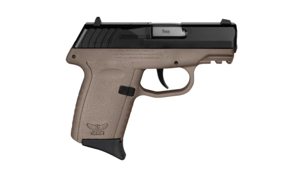 SCCY CPX-2 Handgun 9mm Luger 10rd Magazine 3.1" Barrel No Safety Black Slide/FDE Frame