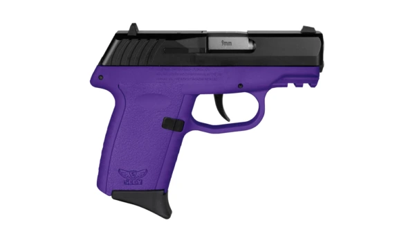 SCCY CPX-2 Handgun 9mm Luger 10rd Magazine 3.1" Barrel No Safety Black Slide/Purple Frame