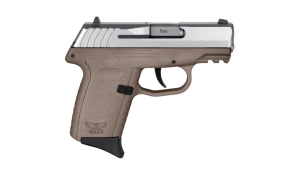 SCCY CPX-2 Handgun 9mm Luger 10rd Magazine 3.1" Barrel No Safety Stainless Slide/FDE Frame