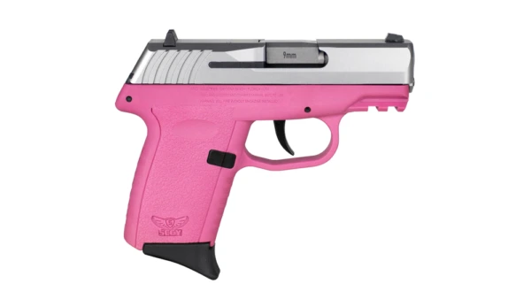 SCCY CPX-2 Handgun 9mm Luger 10rd Magazine 3.1" Barrel No Safety Stainless Slide/Pink Frame