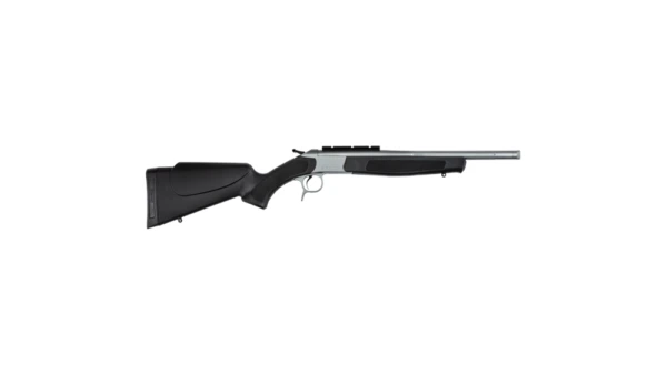 CVA Scout TD Rifle 35 Whelan Single Shot 25" Threaded Barrel Stainless Steel and Black with Muzzle Brake
