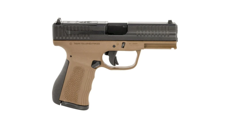 FMK Mach 9 Handgun 9mm Luger 10rd Magazine(1) 4" Barrel Optic Ready Burnt Bronze Frame